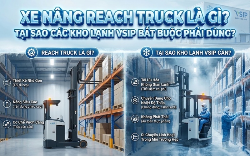 Xe nâng reach truck là gì