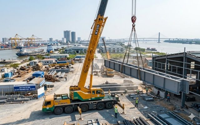 thuê xe cẩu tại Hải Phòng