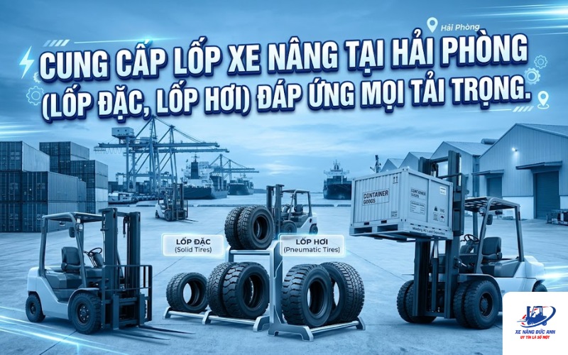 lốp xe nâng tại hải phòng
