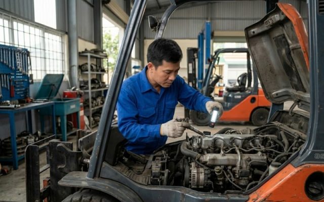 sửa xe nâng dầu tại hải phòng