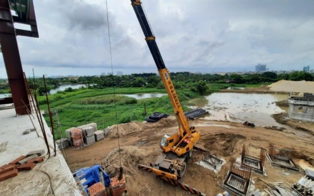 thuê xe cẩu tại đình vũ