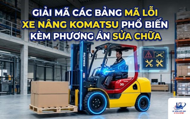 mã lỗi xe nâng komatsu