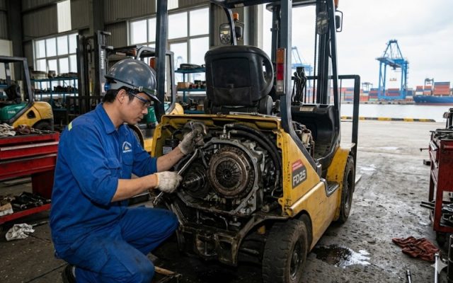 sửa hộp số xe nâng tại hải phòng