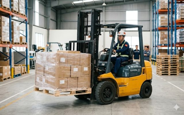 sửa thước lái xe nâng tại hải phòng