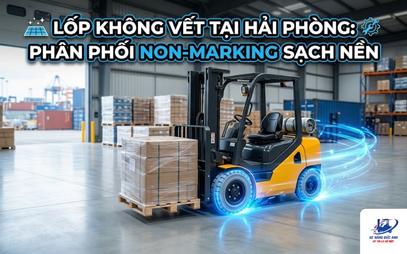 thay lốp xe nâng tại hải phòng