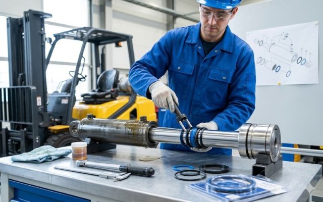 thay phớt thủy lực xe nâng tại hải phòng