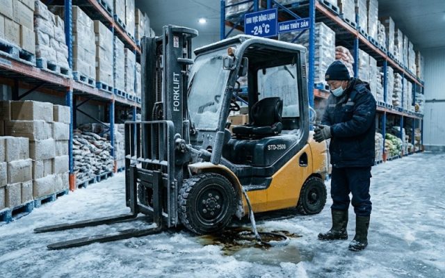 chọn xe nâng cho kho lạnh