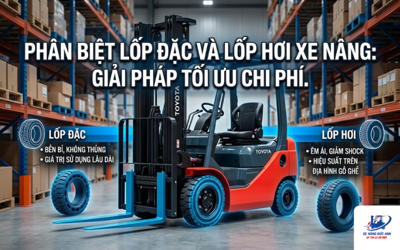 phân biệt các loại lốp xe nâng
