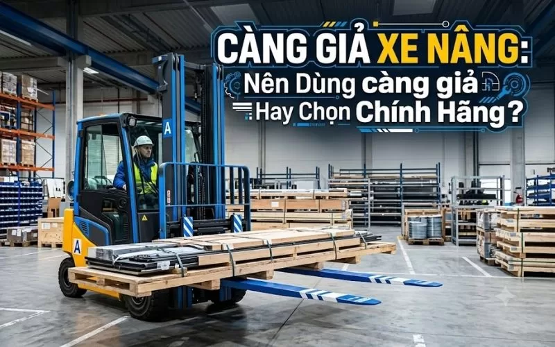 nên chọn càng giả xe nâng hay thay chính hãng