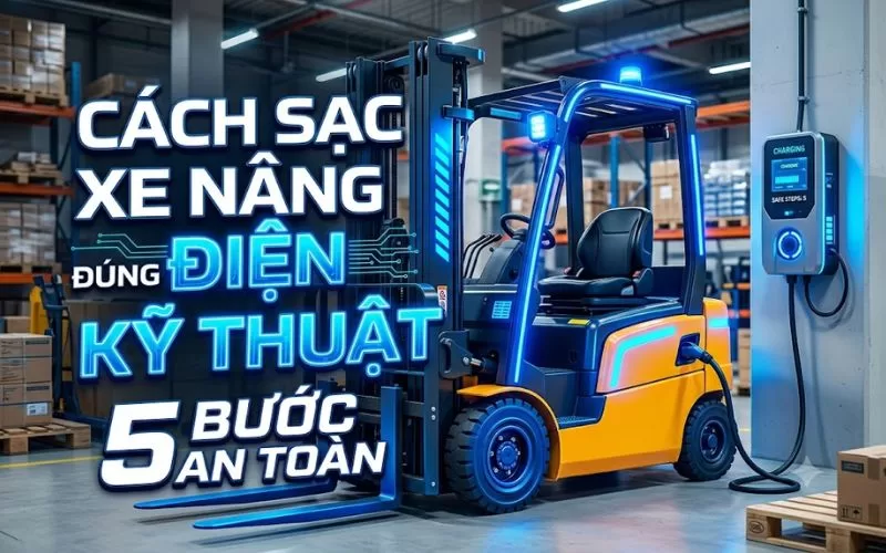 cách sạc xe nâng điện đúng kỹ thuật