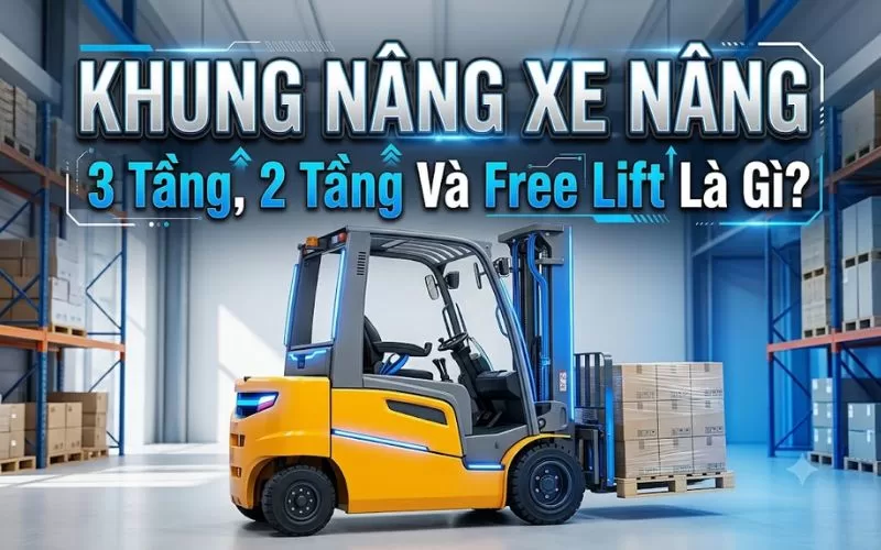 khung nâng xe nâng